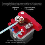 Creality 올 메탈 레드 블록 보우덴 익스트루더 키트 Ender-3 / Ender-3 Pro / Ender-3 V2 / CR-10 Pro V2 3D 프린터용