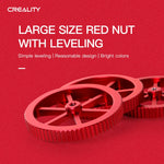 Creality 메탈 레드 핸드 스크류 레벨링 너트 Ender-3 / Ender-3 Pro / Ender-3 V2 / CR-10 Pro V2 3D 프린터용