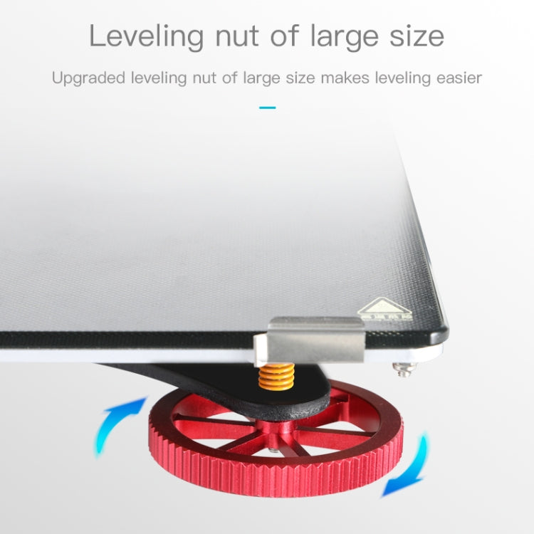 Creality 메탈 레드 핸드 스크류 레벨링 너트 Ender-3 / Ender-3 Pro / Ender-3 V2 / CR-10 Pro V2 3D 프린터용
