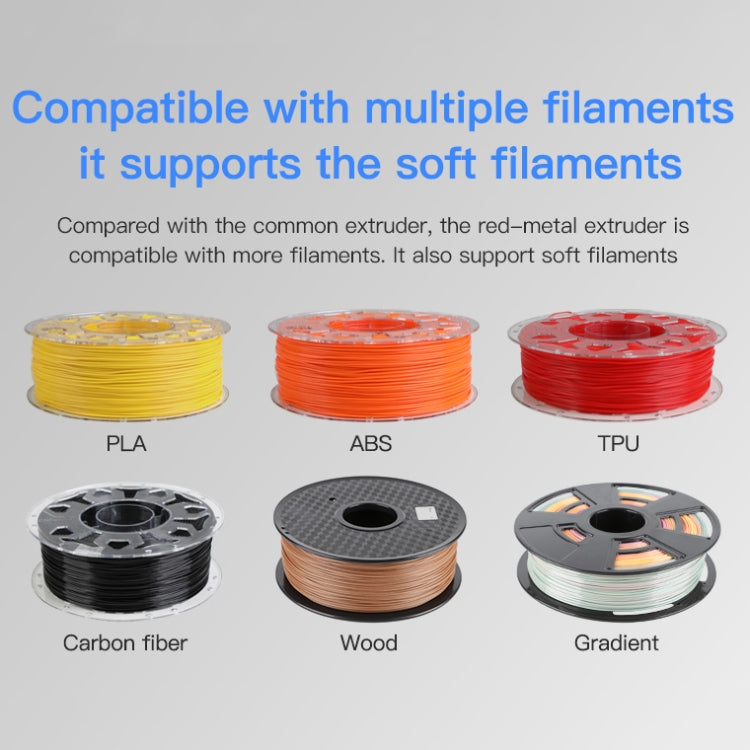 Creality 올 메탈 실버 블록 보우덴 익스트루더 키트 Ender-3 / Ender-3 Pro / Ender-3 V2 / CR-10 Pro V2 3D 프린터용