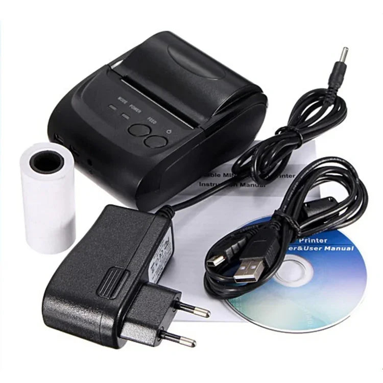 طابعة إيصالات حرارية خطية بلوتوث POS-5802 (أسود)، POS-5802