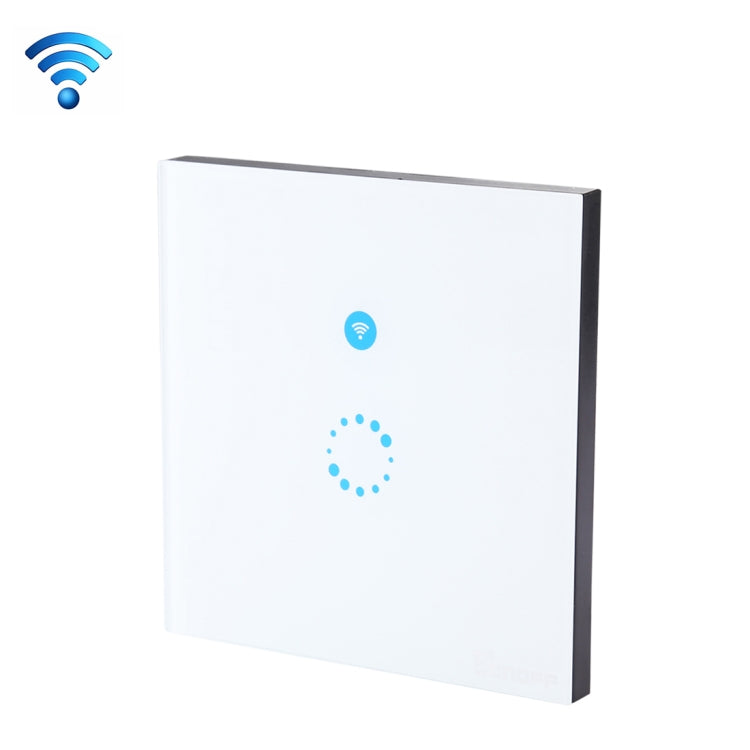 Sonoff 터치 86mm 1구 강화 유리 패널 벽 스위치 스마트 홈 조명 터치 스위치, Alexa 및 Google Home 호환, AC 90V-250V 400W 2A, 86mm