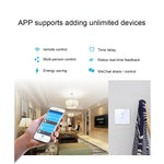 Sonoff 터치 86mm 1구 강화 유리 패널 벽 스위치 스마트 홈 조명 터치 스위치, Alexa 및 Google Home 호환, AC 90V-250V 400W 2A, 86mm