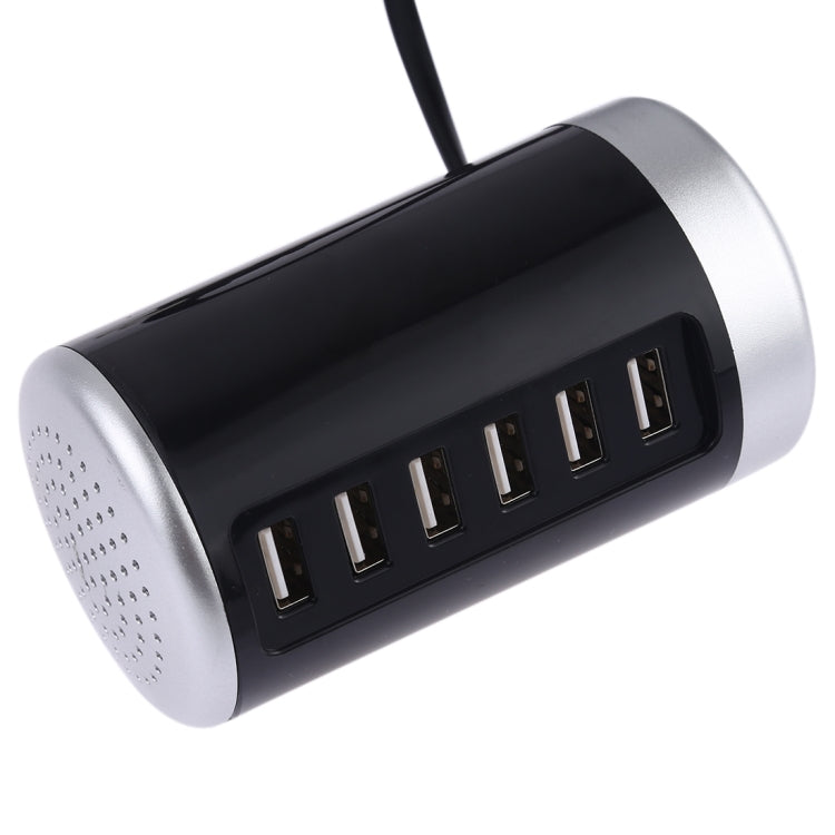 XLD4 30W 6포트 USB 충전 스테이션 전원 어댑터 AC100-240V, 미국 플러그