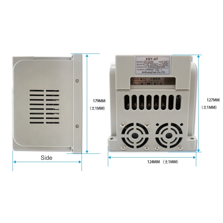 AT1-2200X 2.2KW 220V 단상 입력 삼상 출력 인버터 모터 거버너, AT1-2200X