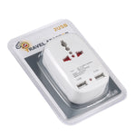 NK-823 2000W 듀얼 USB 여행용 충전기 전원 어댑터 소켓, UK 플러그