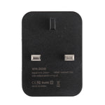 WN-2018 Dual USB Travel Charger Power Adapter Socket, UK Plug, UK Plug