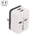 WN-2018 듀얼 USB 여행용 충전기 전원 어댑터 소켓, 미국 플러그, 미국 플러그