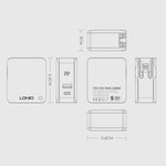 LDNIO A4403C 30W PD + 자동 인식 접이식 고속 여행용 충전기 1m 8핀 케이블 포함, 호주 플러그, 8핀 케이블 포함, 30W 8핀 케이블 포함