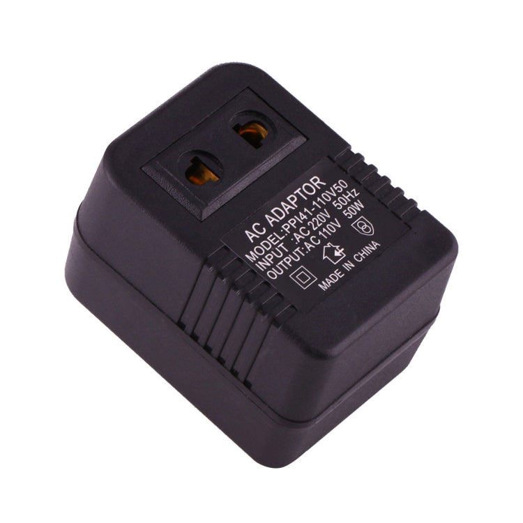220V에서 110V 50W AC 전원 소켓 어댑터, EU/미국 플러그에서 미국 플러그, 220V에서 110V 50W