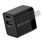 MOMAX UM36 PD 20W USB-C / Type-C + USB 고속 충전기 전원 어댑터, CN 플러그, UM36