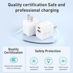 MOMAX UM36 PD 20W USB-C / Type-C + USB 고속 충전기 전원 어댑터, CN 플러그, UM36