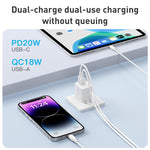 MOMAX UM36 PD 20W USB-C / Type-C + USB 고속 충전기 전원 어댑터, CN 플러그, UM36