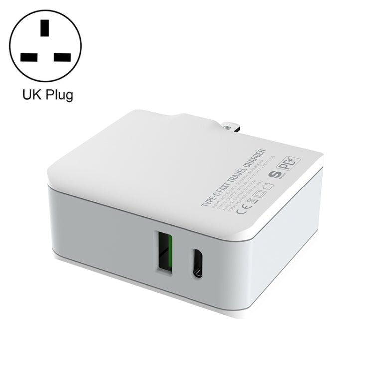 LDNIO A4403C 30W PD + 자동 인식 접이식 고속 여행용 충전기 1m USB-C / Type-C 케이블 포함, AU 플러그, Type-C 케이블 포함, 30W Type-C 케이블 포함
