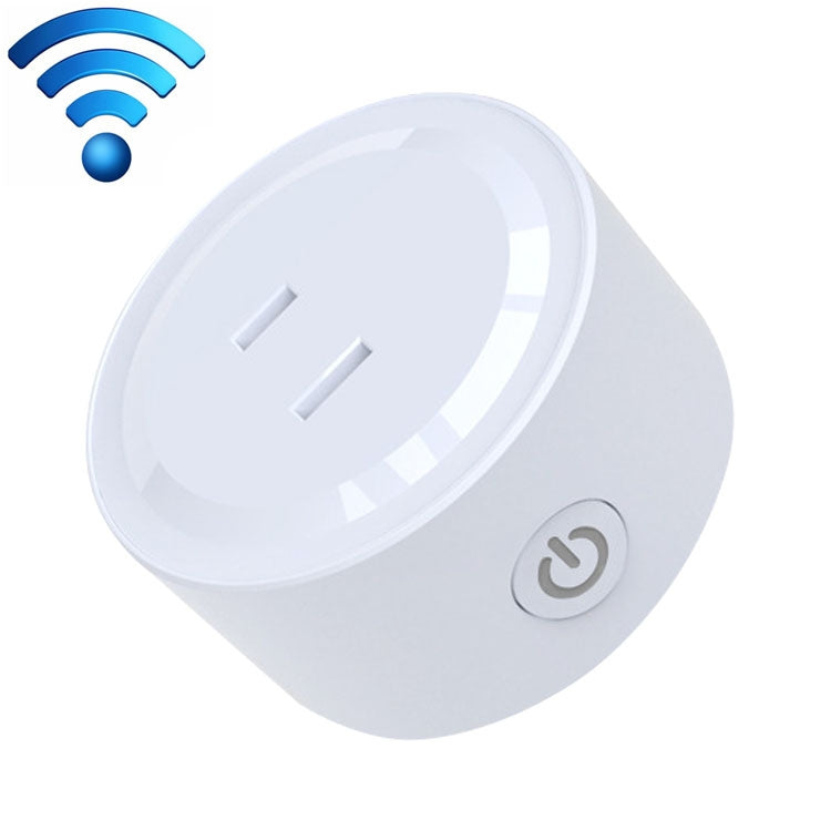 10A 원형 WiFi 미니 플러그 APP 원격 제어 타이머 스마트 소켓, Alexa & Google Home 지원, AC 100-240V, 일본 / 미국 플러그