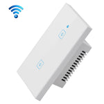 WS-US-02 EWeLink APP & 터치 제어 2A 2구 강화 유리 패널 스마트 벽 스위치, AC 90V-250V, 미국 플러그, 2구