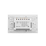 WS-US-02 EWeLink APP & 터치 제어 2A 2구 강화 유리 패널 스마트 벽 스위치, AC 90V-250V, 미국 플러그, 2구