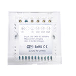 WS-UK-01 EWeLink 앱 및 터치 제어 2A 1구 강화유리 패널 스마트 벽 스위치, AC 90V-250V, UK 플러그, 1구