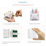 WS-UK-01 EWeLink 앱 및 터치 제어 2A 1구 강화유리 패널 스마트 벽 스위치, AC 90V-250V, UK 플러그, 1구