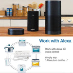 4 x USB 포트 + 4 x US 플러그 잭 WiFi 원격 제어 스마트 전원 소켓, Alexa 및 Google Home 호환, AC 110-240V, US 플러그, 4xUSB + 4xUS 플러그(US 플러그)