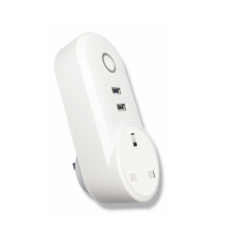 SA-002 2 USB 포트 + 1 EU 소켓 WiFi 스마트 전원 플러그 소켓, Alexa 및 Google Home 호환, AC 110V-230V, EU 플러그, UK 플러그, US 플러그