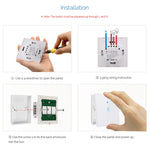 WS-EU-01 EWeLink 앱 & 터치 제어 2A 1구 강화유리 패널 스마트 벽 스위치, AC 90V-250V, EU 플러그, 1구