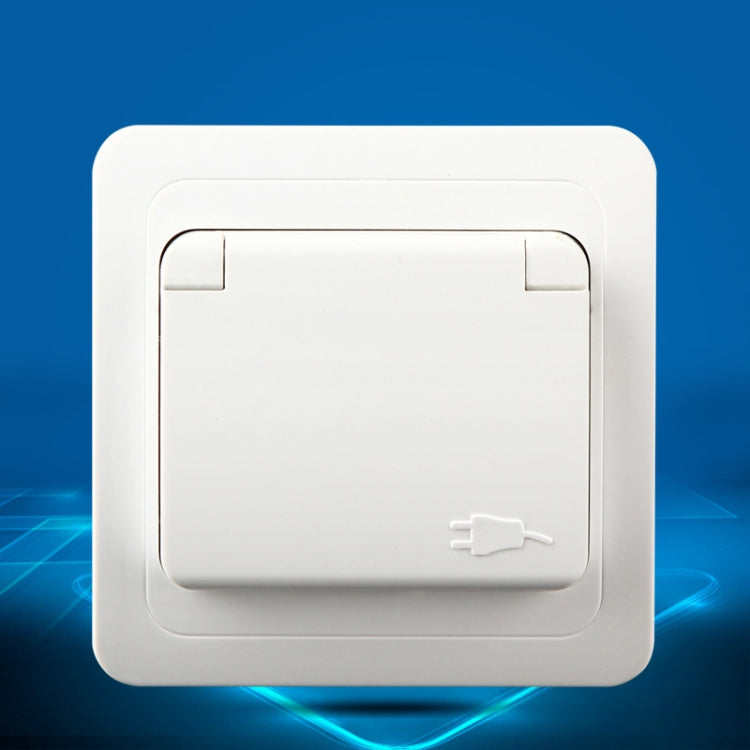 Ceramic Power Waterproof Socket with Cover, EU Plug