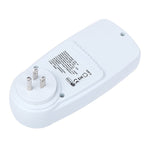 AC 120V 60Hz 최대 15A LCD 디스플레이 전력 미터 에너지 와트 암페어 볼트 전기 사용량 모니터 분석기, US 플러그, AC 120V US 플러그