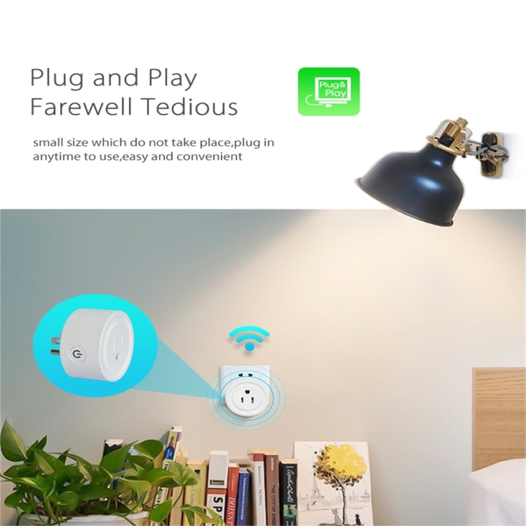 NEO NAS-WR06W WiFi 미국 스마트 전원 플러그, 앱을 통한 원격 제어 전원 ON/OFF 및 타이밍 기능, NAS-WR06W