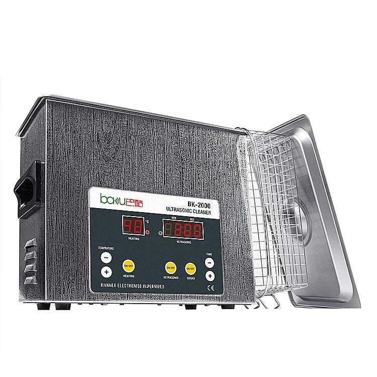 BAKU BK-2000 120W 3.36L LCD 디스플레이 가열 초음파 세척기 바스켓 포함, AC 220V, EU 플러그, BK-2000 120W 3.36L 220V