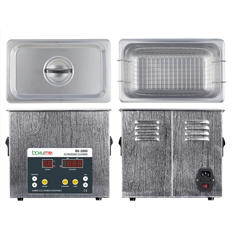 BAKU BK-2000 120W 3.36L LCD 디스플레이 가열 초음파 세척기 바스켓 포함, AC 220V, EU 플러그, BK-2000 120W 3.36L 220V