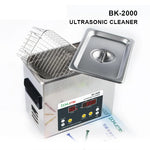 BAKU BK-2000 120W 3.36L LCD 디스플레이 가열 초음파 세척기 바스켓 포함, AC 220V, EU 플러그, BK-2000 120W 3.36L 220V
