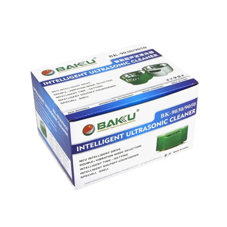 BAKU BK-9030 30W 0.8L LCD 디스플레이 초음파 세척기, AC 220V, EU 플러그, BK-9030 30W 0.8L 220V 그린, BK-9030 30W 0.8L 220V 화이트