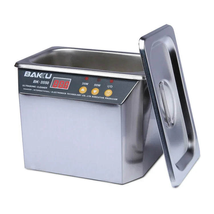 BAKU BK-3550 35W / 50W 조절 가능 0.8L LCD 디스플레이 초음파 세척기, AC 220V, EU 플러그, BK-3550 35W / 50W 0.8L 220V