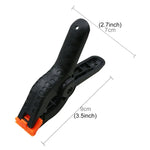 5개 목공 사진 스튜디오 촬영 배경 나일론 클립 지지 스프링 클램프, 길이: 90mm, 길이: 90mm