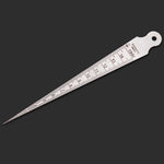 웨지 게이지 간격 1-15mm 두꺼운 스테인리스 스틸 자 검사 테이퍼 게이지 미터법 임페리얼 측정 도구, 1-15mm 두꺼운 미터법 임페리얼