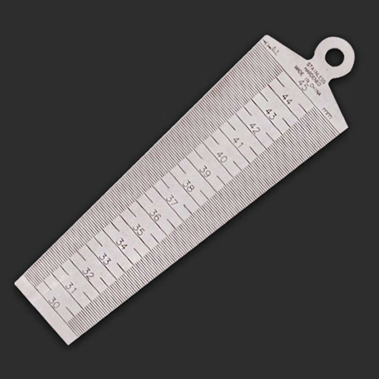 웨지 게이지 간격 30-45mm 스테인리스 스틸 자 검사 테이퍼 게이지 미터법 측정 도구, 간격 30-45mm 미터법