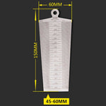 웨지 게이지 간격 45-60mm 스테인리스 스틸 자 검사 테이퍼 게이지 미터법 측정 도구, 45-60mm 미터법
