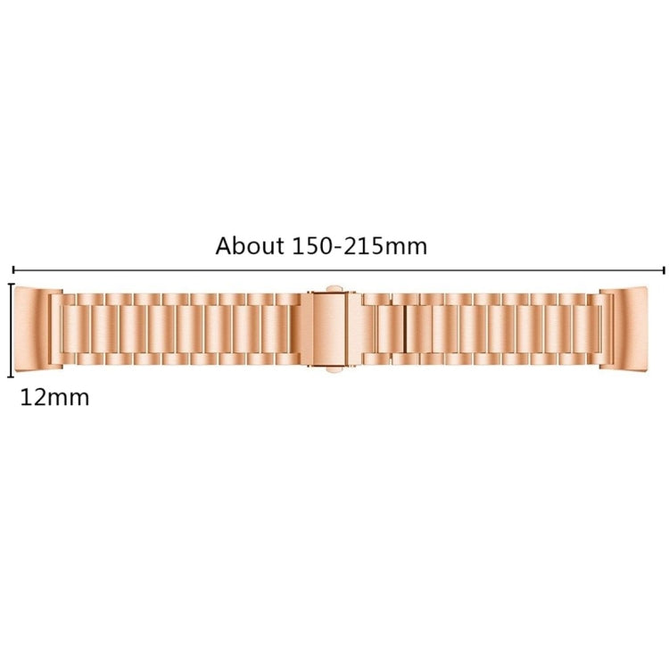 Three Beads Slingshot Buckle Solid Stainless Steel Watch Band for Fitbit Charge 4, Three Beads for Fitbit Charge 4