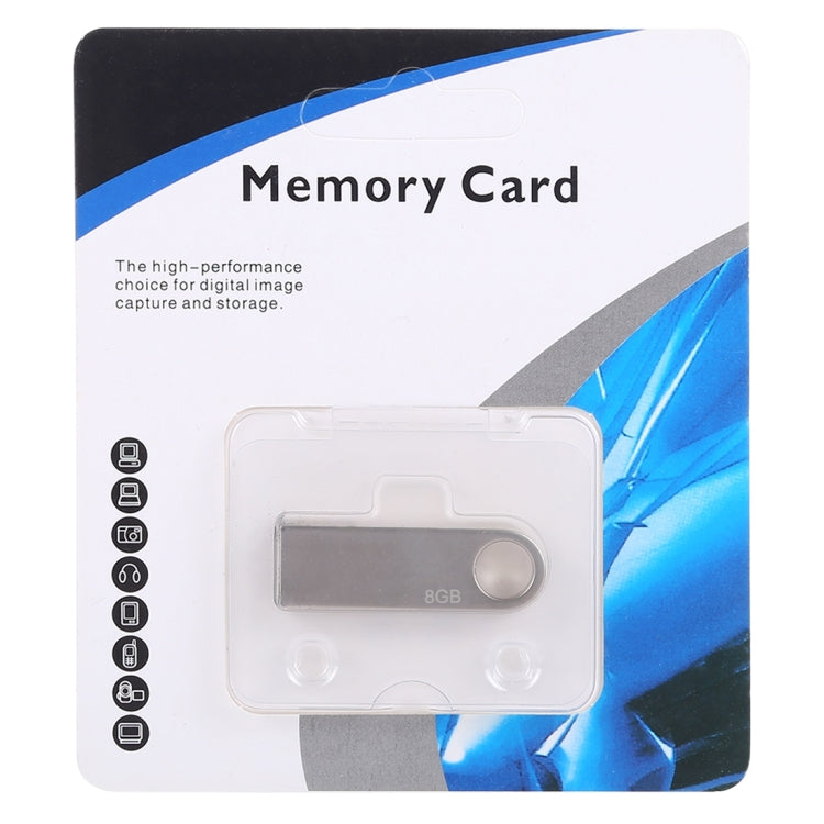 8GB 메탈 USB 2.0 플래시 디스크, 8GB