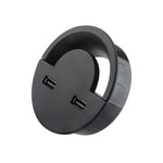 60mm 데스크탑 아울렛 USB 케이블 와이어 홀 커버 원형 와인더 홀더, 60mm