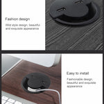 60mm 데스크탑 아울렛 USB 케이블 와이어 홀 커버 원형 와인더 홀더, 60mm