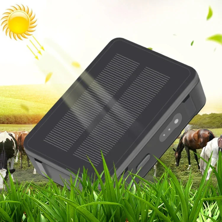 RF-V34 양 소 가축 IP67 방수 태양광 GSM GPS WiFi 추적기, 고정 바닥판 없이, 음성 모니터링 및 분리 방지 알람 & SOS 지원, GPS WiFi 추적