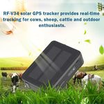 RF-V34 양 소 가축 IP67 방수 태양광 GSM GPS WiFi 추적기, 고정 바닥판 없이, 음성 모니터링 및 분리 방지 알람 & SOS 지원, GPS WiFi 추적