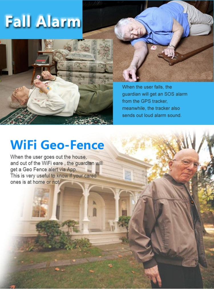 V28 목걸이 스타일 GSM 미니 LBS WiFi AGPS 추적기 SOS 통신기, V28
