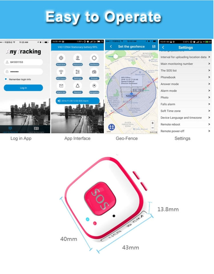 V28 목걸이 스타일 GSM 미니 LBS WiFi AGPS 추적기 SOS 통신기, V28
