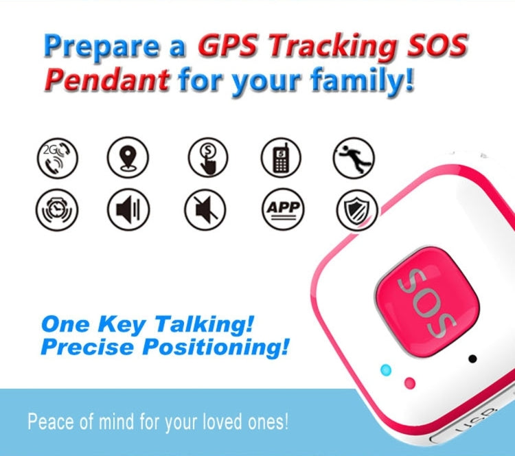 V28 목걸이 스타일 GSM 미니 LBS WiFi AGPS 추적기 SOS 통신기, V28