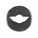 Car Steering Wheel F Chassis Logo Carbon Fiber Decorative Sticker for BMW Mini Cooper F55 / F56 / F60 / Countryman F60, For BMW MINI R56