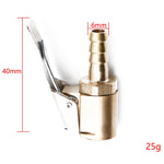 6mm Car Tyre Wheel Tire Air Chuck Inflator Pump Valve Clip Clamp Connector, 6mm