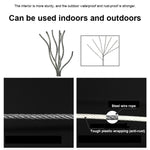Retractable Indoor And Outdoor Clothes Wall Hanger Magic Drying Rack Balcony Bathroom Invisible Clothesline Wire Rope, White, Silver